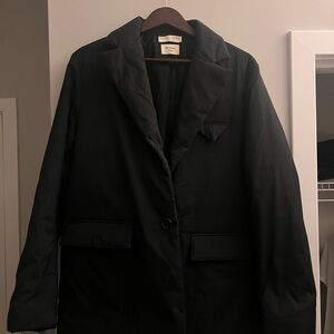 Bottega Veneta Pre Spring 2020 Men Down Puffer Blazer Black Size 46 fits S to M